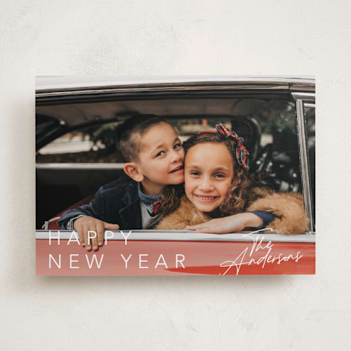 This is a frost holiday photo cards with standard by Cass Loh called subtle grace printing on recycled smooth signature in standard