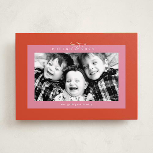 This is a candy holiday photo cards with standard by Olivia Raufman called colorful gallery frame printing on recycled smooth signature in standard