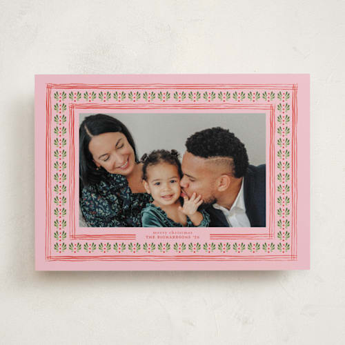 This is a rudolph holiday photo cards with standard by Claudia Orengo called little details printing on recycled smooth signature in standard
