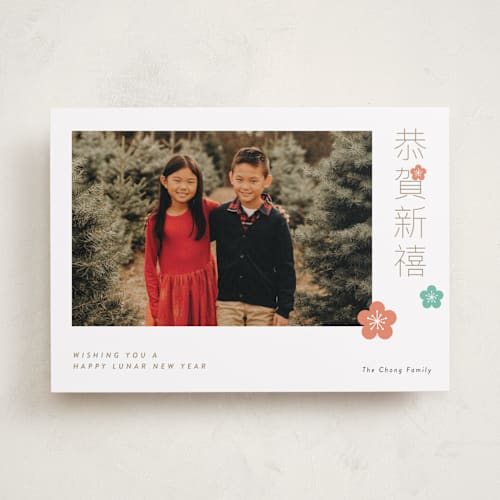 This is a winter chinese new year cards by Cass Loh called plum blossom printing on recycled smooth signature in standard