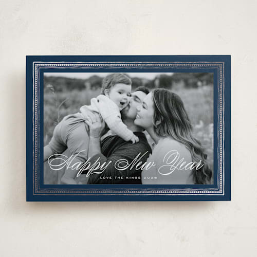 This is a royalty met with foil pressed by Design Lotus called magi printing on recycled smooth signature in standard