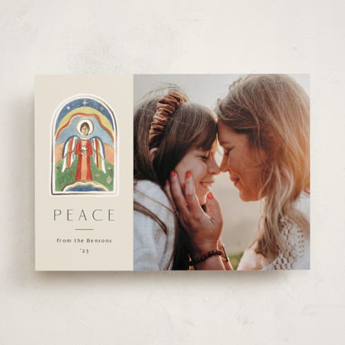 This is a cream met with foil pressed by Amy Kross called messenger printing on recycled smooth signature in standard