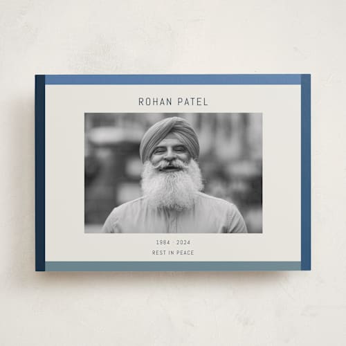 This is a ocean memorial cards with standard by Kelly Watkins called wide frame printing on recycled smooth signature in standard