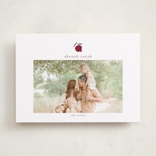 This is a berry rosh hashanah cards by samovilka called shanahtova printing on recycled smooth signature in standard