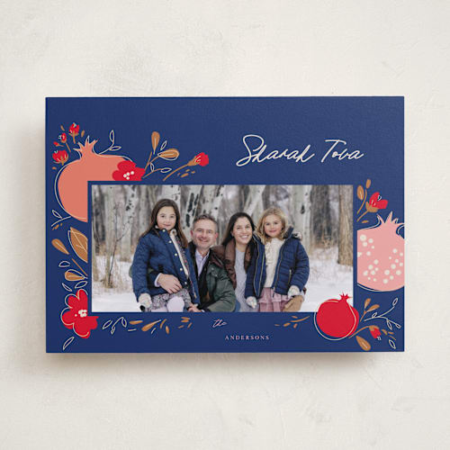 This is a sea rosh hashanah cards by samovilka called shanahtova printing on recycled smooth signature in standard