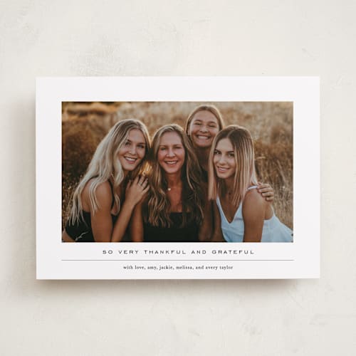 This is a ink thanksgiving cards invitations with standard by Jennifer Lew called say thanks printing on recycled smooth signature in standard