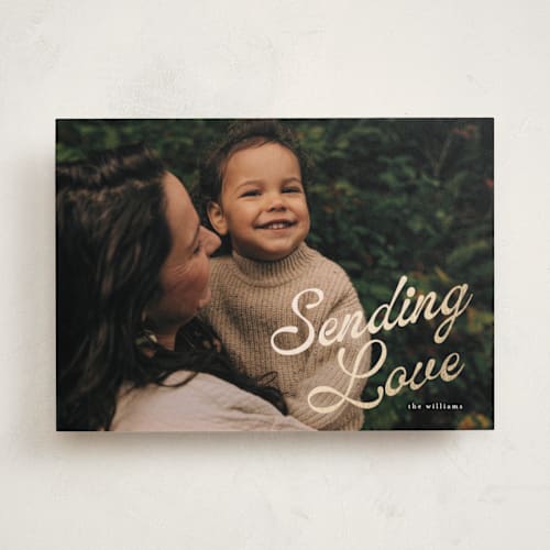 This is a petal foil stamped valentine cards with foil pressed by Vera Lim called on the side printing on recycled smooth signature in standard