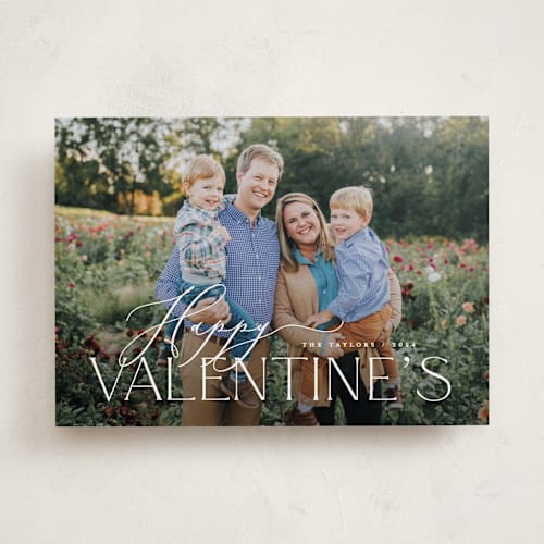 This is a snow valentines day with standard by Michelle Taylor called season for love printing on recycled smooth signature in standard