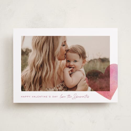 This is a candy heart valentines day with standard by Ashley DeMeyere called artsy heart printing on recycled smooth signature in standard