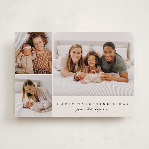 This is a pepper valentines day with standard by Brianne Larsen called simple three printing on recycled smooth signature in standard