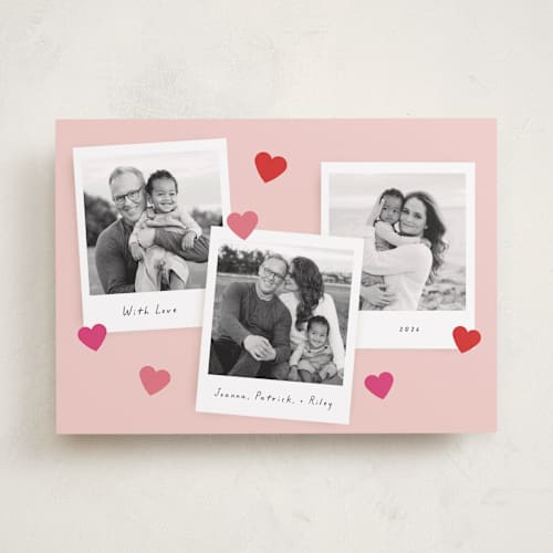 This is a blush valentines day with standard by Morgan Kendall called instamatic printing on recycled smooth signature in standard