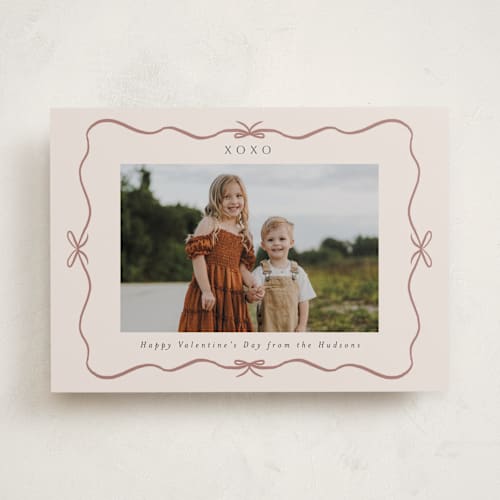 This is a petal valentines day with standard by Nicoletta Savod called smitten printing on recycled smooth signature in standard