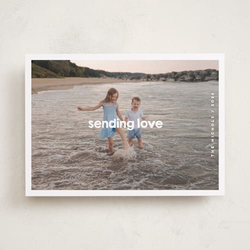 This is a vanilla valentines day with standard by Snow and Ivy called frolicsome printing on recycled smooth signature in standard