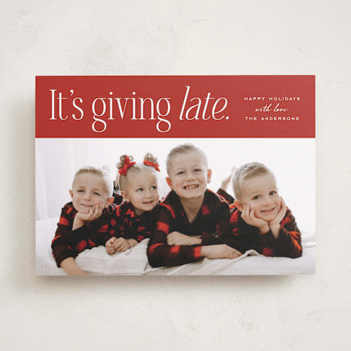 This is a scarlet valentines day with standard by Heather Schertzer called it's giving printing on recycled smooth signature in standard
