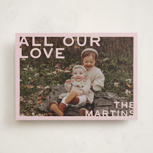 This is a blush valentines day with standard by Ani Somi called edges printing on recycled smooth signature in standard