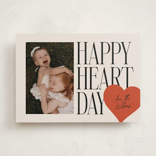 This is a cherry valentines day with standard by Ekko Studio called mod heart printing on recycled smooth signature in standard