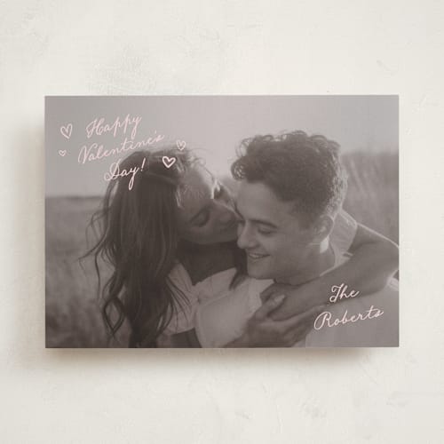 This is a cotton candy valentines day with standard by Pixel and Hank called valentine loves printing on recycled smooth signature in standard