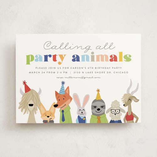 This is a sugar kids birthday invitations with standard by Jessie Steury called disney's zootopia friends printing on signature in standard
