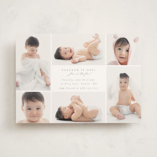 This is a cloud kids birthday invitations with standard by Hudson meet Rose called join in the fun! printing on signature in standard