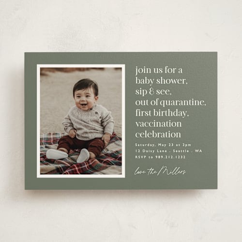 This is a moss kids birthday invitations with standard by Hudson meet Rose called rolled into one printing on signature in standard