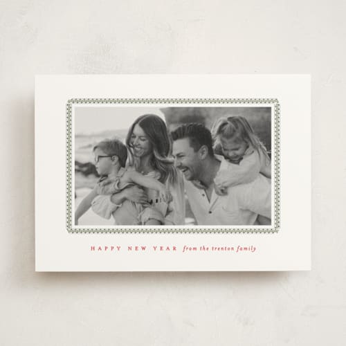 This is a snow photo mount holiday cards with standard by Amy Kross called bedford printing on recycled in photo_mount