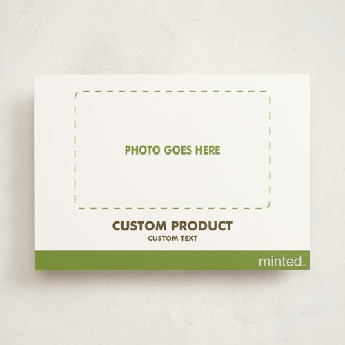 This is a charcoal photo mount holiday cards with standard by Minted Custom called landscape custom printing on recycled in photo_mount