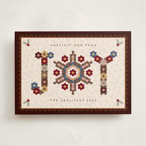 This is a walnut met with standard by Erica Krystek called joy quilt printing on signature in standard