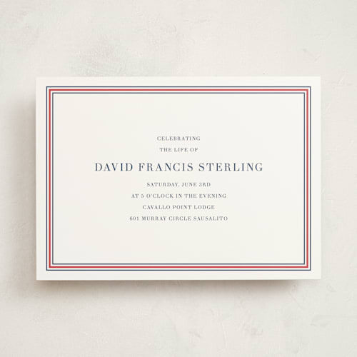 This is a crimson memorial cards with standard by Megan Davis called scholarly spirit printing on signature in standard