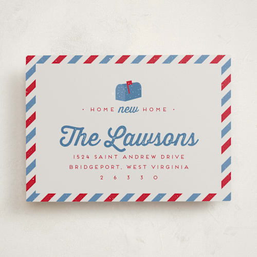This is a berry moving announcements with standard by Lea Delaveris called mail time printing on signature in standard