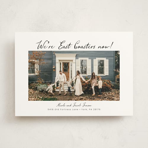 This is a coal moving announcements with standard by Deborah Chou called east coasters printing on signature in standard