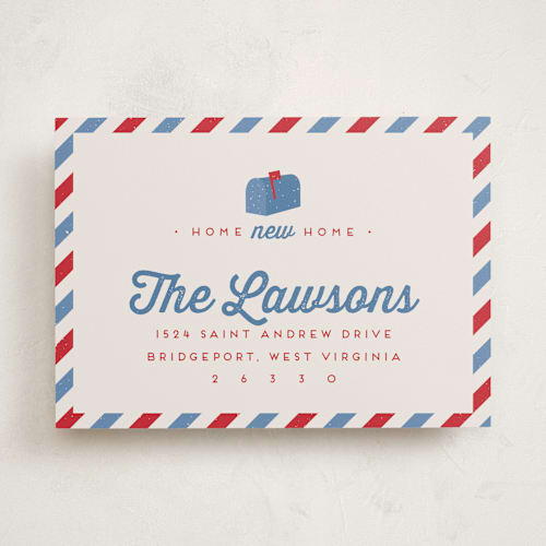 This is a berry moving announcements with standard by Lea Delaveris called mail time printing on signature in standard