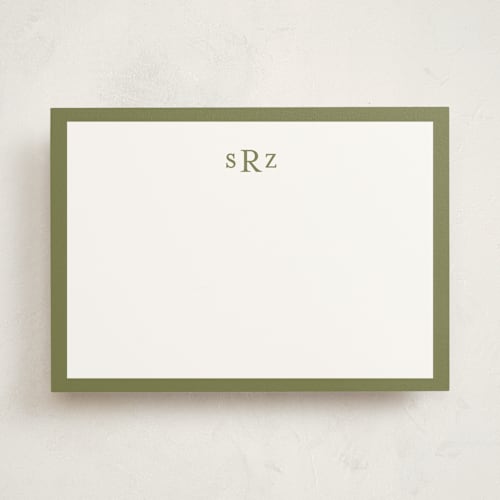 This is a grassland personalized stationery thank you cards with standard by Ani Somi called theodore printing on signature in 5x7