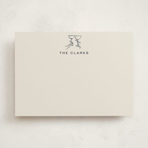 This is a costa personalized stationery thank you cards with standard by Megan Davis called campania printing on signature in 5x7