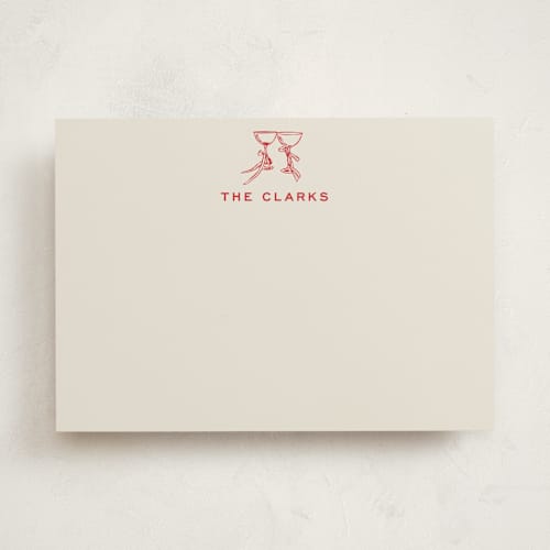 This is a fresca personalized stationery thank you cards with standard by Megan Davis called campania printing on signature in 5x7