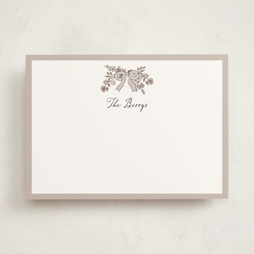 This is a siena personalized stationery thank you cards with standard by Chris Griffith called a wedding in low country printing on signature in 5x7
