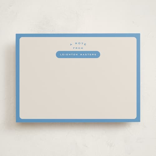 This is a ocean personalized stationery thank you cards with standard by Alexandra Cohn called prep printing on signature in 5x7