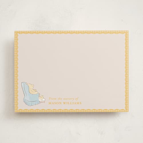 This is a daffodil personalized stationery thank you cards with standard by Sabrin Deirani called disney winnie the pooh printing on signature in 5x7