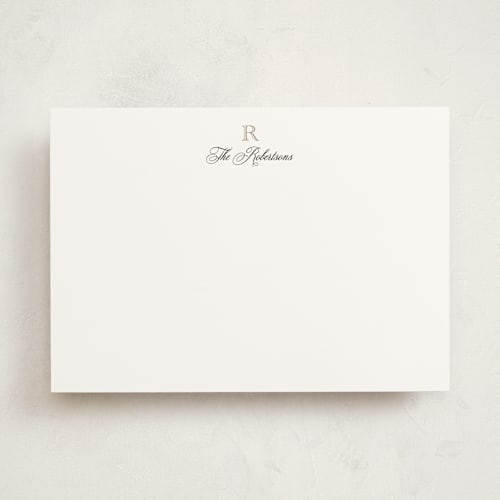 This is a diamond personalized stationery thank you cards with standard by Jenna Holcomb called formal printing on signature in 5x7