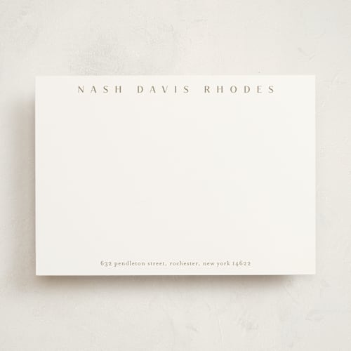 This is a goldie personalized stationery thank you cards with standard by Stacey Meacham called letterhead printing on signature in 5x7