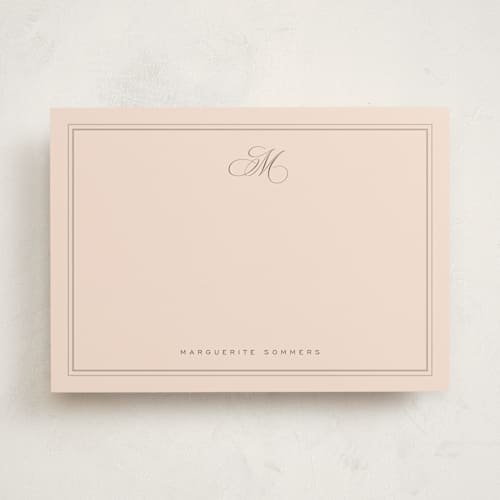 This is a petal personalized stationery thank you cards with standard by chocomocacino called giaourti printing on signature in 5x7