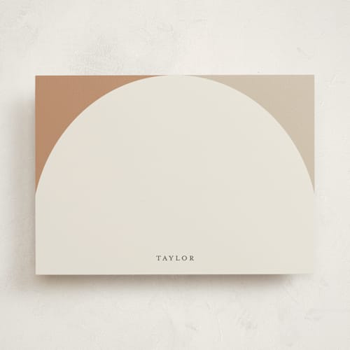 This is a coffee personalized stationery thank you cards with standard by elithing called arch printing on signature in 5x7