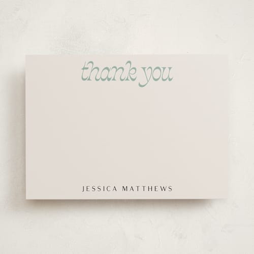 This is a daydream personalized stationery thank you cards with standard by Lissabeth Anglin called nomads printing on signature in 5x7