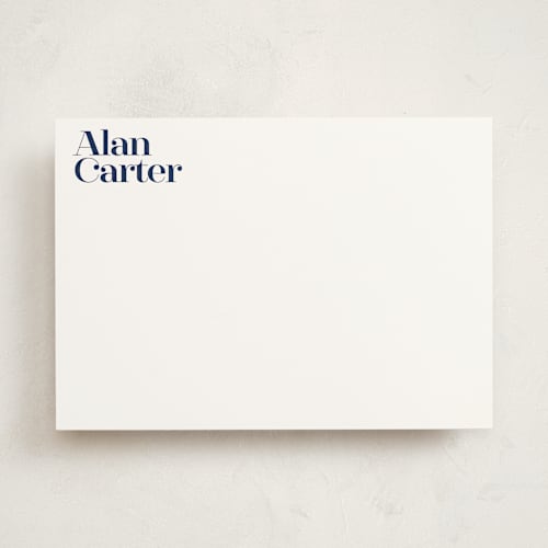 Papelería Personalizada Simple y Audaz 5x7