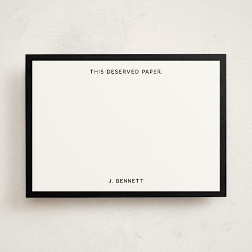 This is a noir personalized stationery thank you cards with standard by Kimberly FitzSimons called cooler than a text printing on signature in 5x7