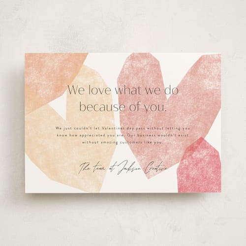 This is a tutti frutti valentines day with standard by Corinne Malesic called love what we do printing on signature in standard