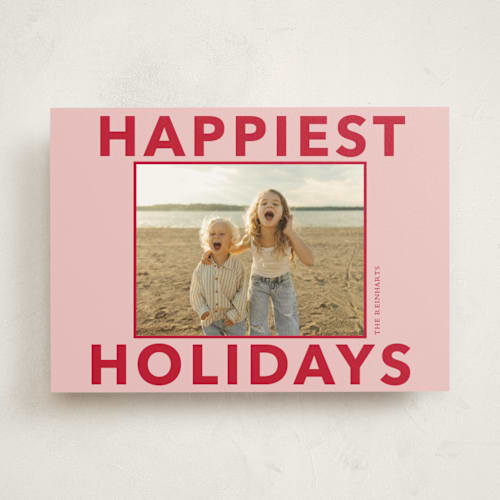 This is a gumdrop photo mount holiday cards with standard by Angela Thompson called shiny holiday printing on recycled in photo_mount