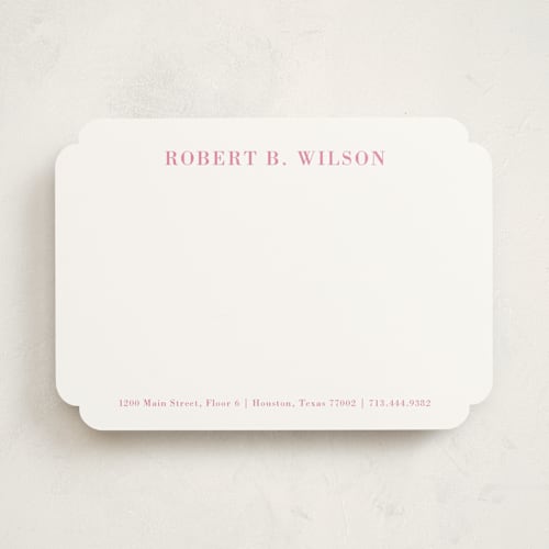 This is a peony personalized stationery thank you cards with standard by Megan Davis called resume printing on signature in 5x7