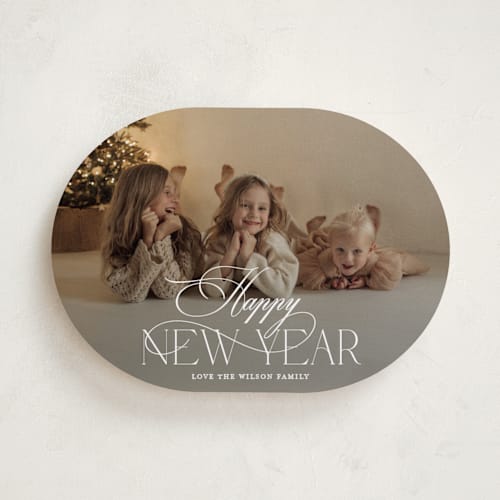 This is a snow holiday photo cards with standard by Benita Crandall called festive printing on recycled smooth signature in standard