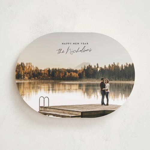 This is a coal holiday photo cards with standard by Jackie Crawford called minimal modern holiday printing on recycled smooth signature in standard