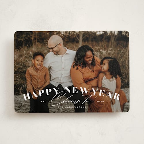 This is a cotton photo christmas cards with standard by Michelle Taylor called peace & goodwill printing on recycled smooth signature in standard